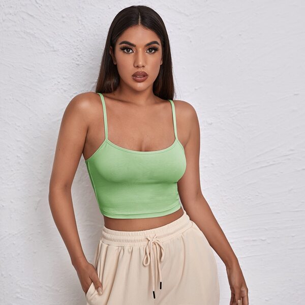 

Crop Cami Top, Lime green
