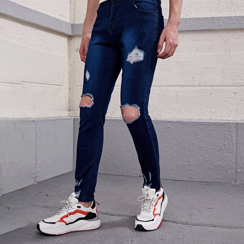 

Guys Ripped Jeans, Dark wash