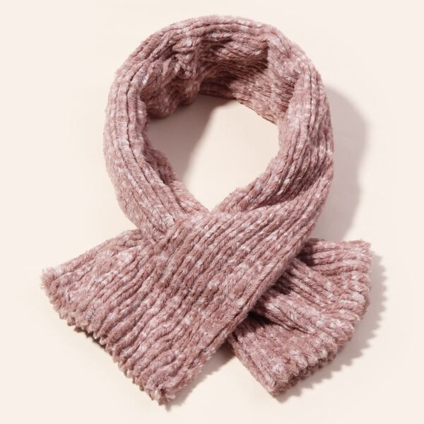 

Simple Fluffy Scarf, Dusty pink