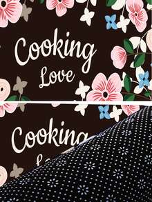 1pc Flower Print Kitchen Carpet - Multicolor - View 5