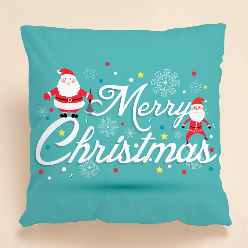 

Christmas Pattern Cushion Cover Without Filler, Multicolor
