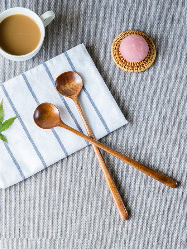 1pc Long Handle Wooden Spoon, Simple Stirring Spoon For Home,Kitchen,Christmas Gift,School Supplies