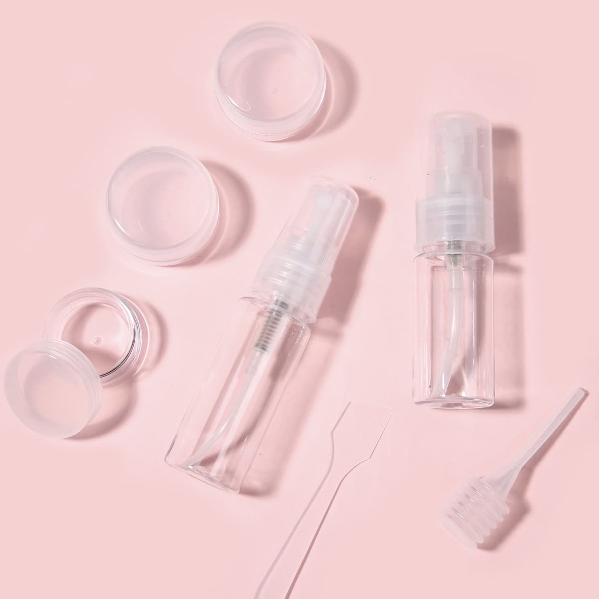 

7pcs Portable Travel Bottle Set, White