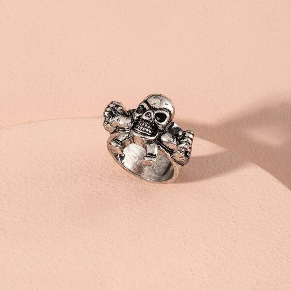 

Skull Design Ring, Antique silver