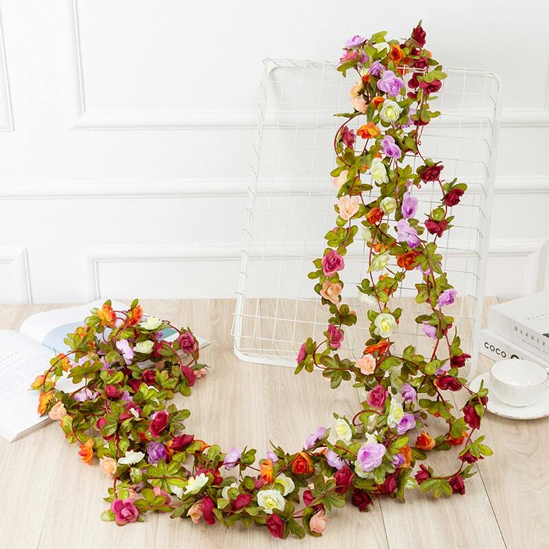 

1pc Random Artificial Flower Vine, Multicolor