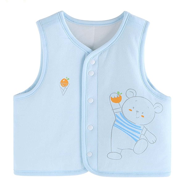 

Baby Boy Cartoon Graphic Vest, Baby blue