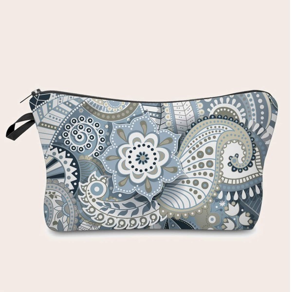 

Mandala & Paisley Print Makeup Bag, Multicolor
