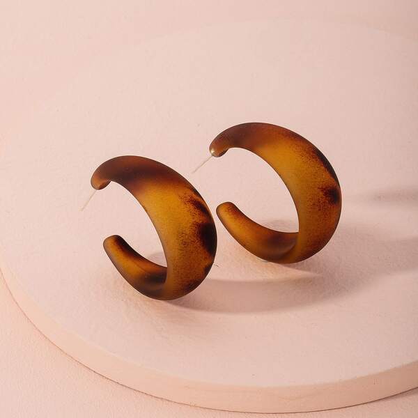 

Cuff Hoop Earrings, Multicolor