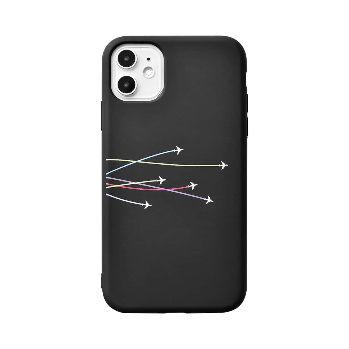 

Airplane Print iPhone Case, Black