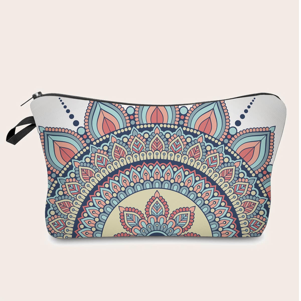 

Mandala Print Makeup Bag, Multicolor