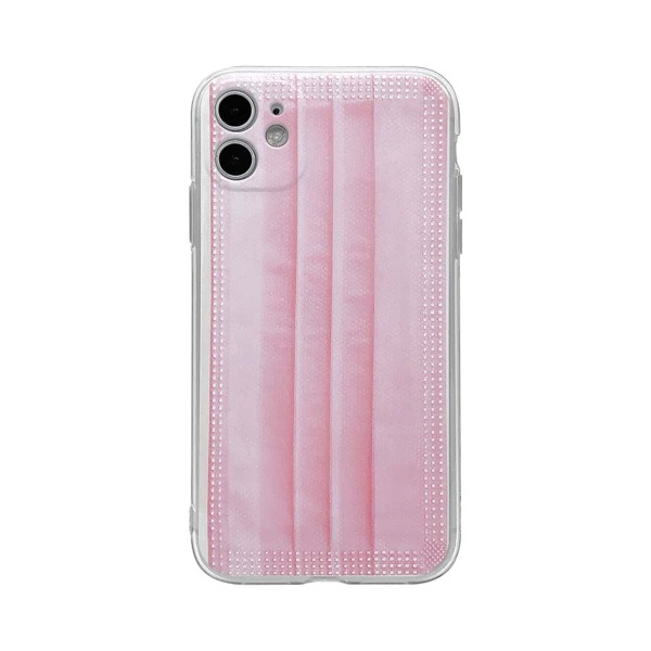 

Face Mask Print iPhone Case, Pink