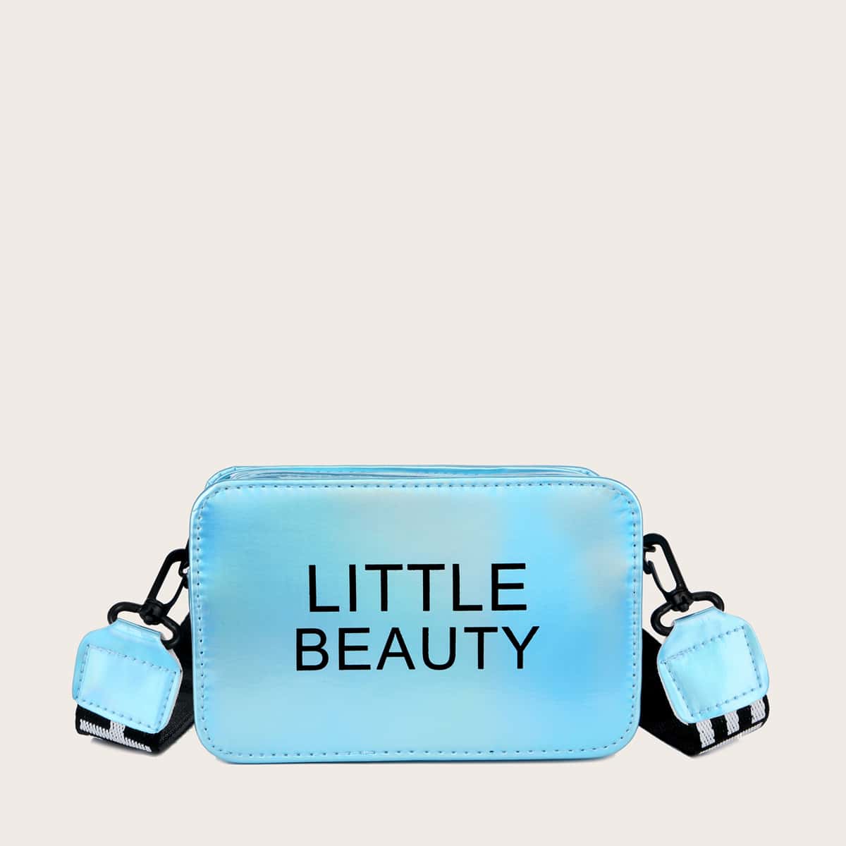 

Letter Graphic Crossbody Bag, Blue