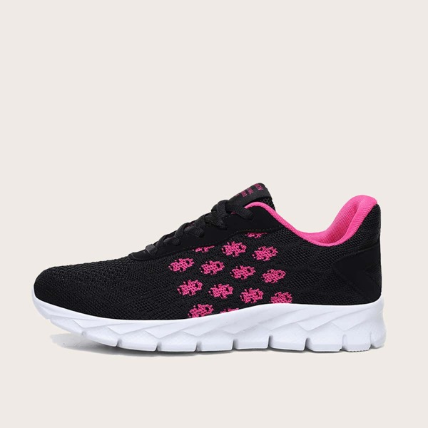 

Lace-up Front Wide Fit Sneakers, Black