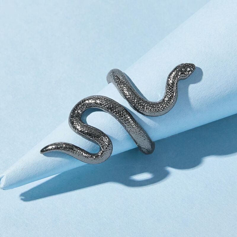 

1pc Snake Ring, Gun black