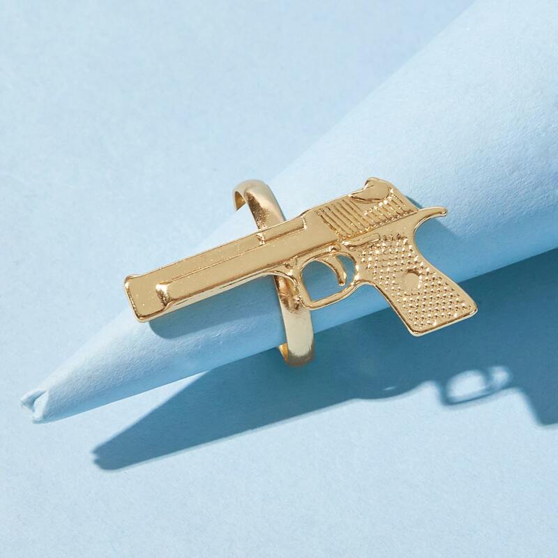 

1pc Gun Ring, Gold