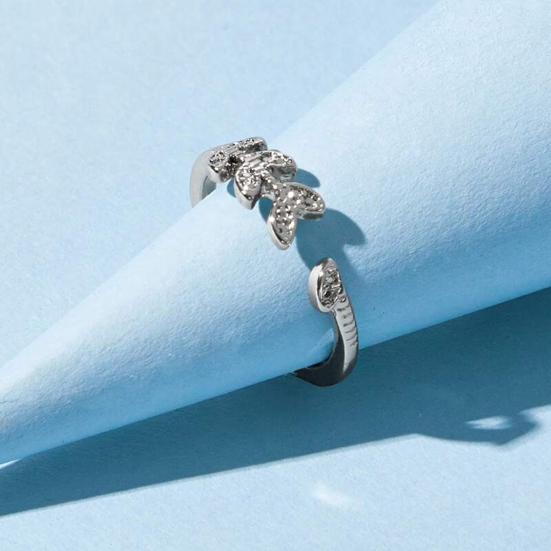 

Leaf Cuff Ring, Silver