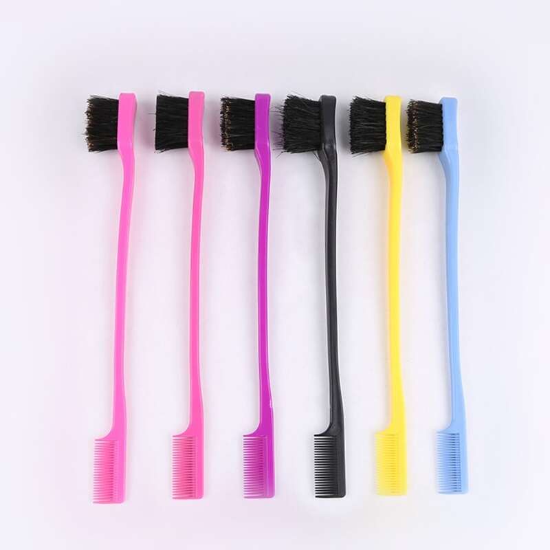 

1pc Random 2 In 1 Dyed Hair Brush, Multicolor