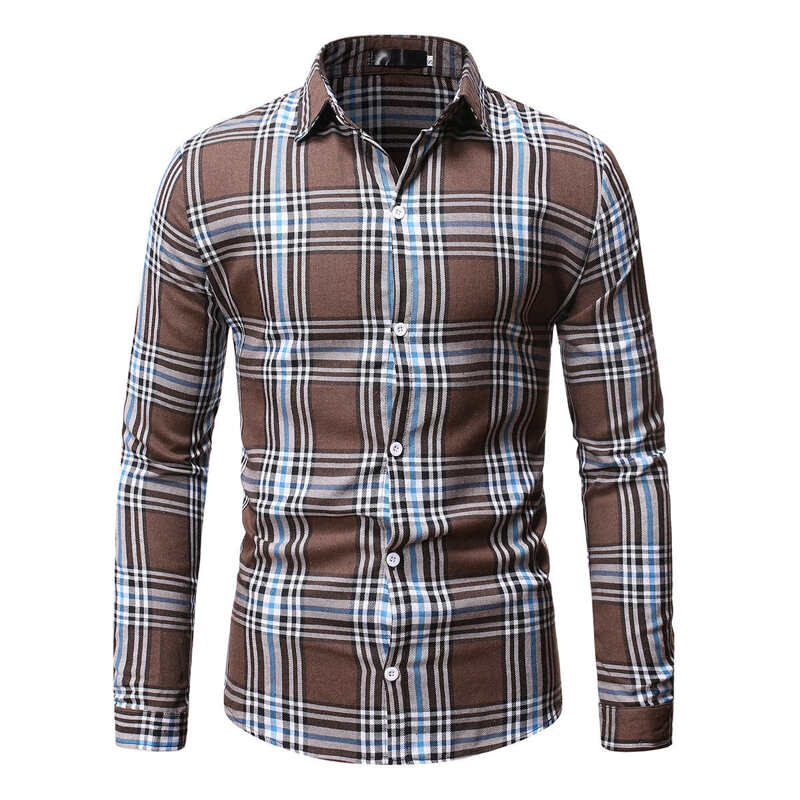 

Men Plaid Button Up Shirt, Multicolor