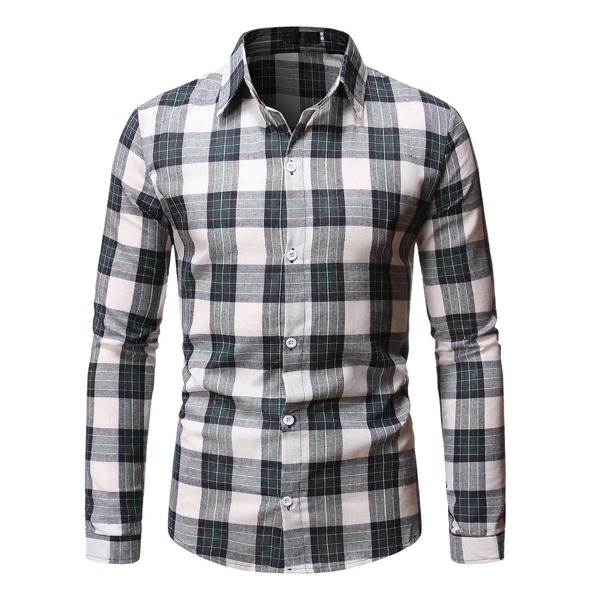 

Men Plaid Button Up Shirt, Multicolor