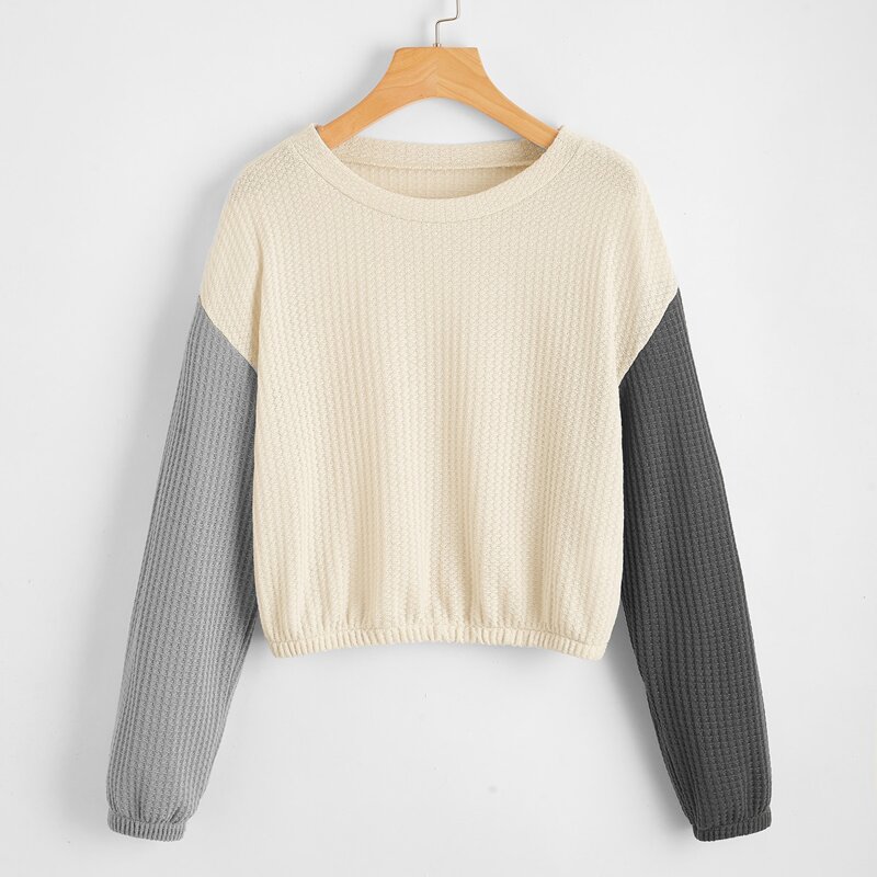 

Colorblock Drop Shoulder Sweater, Multicolor