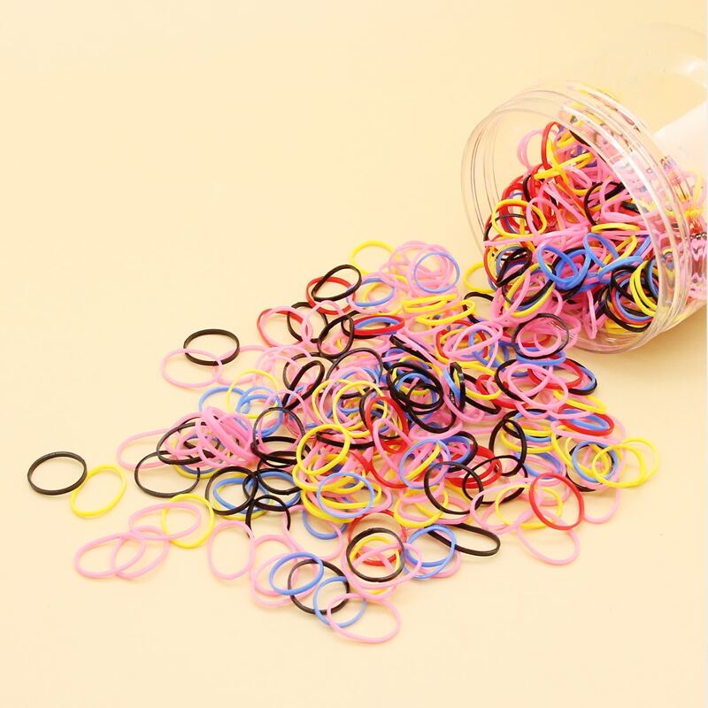 

500pcs Colorful Disposable Hair Tie, Multicolor