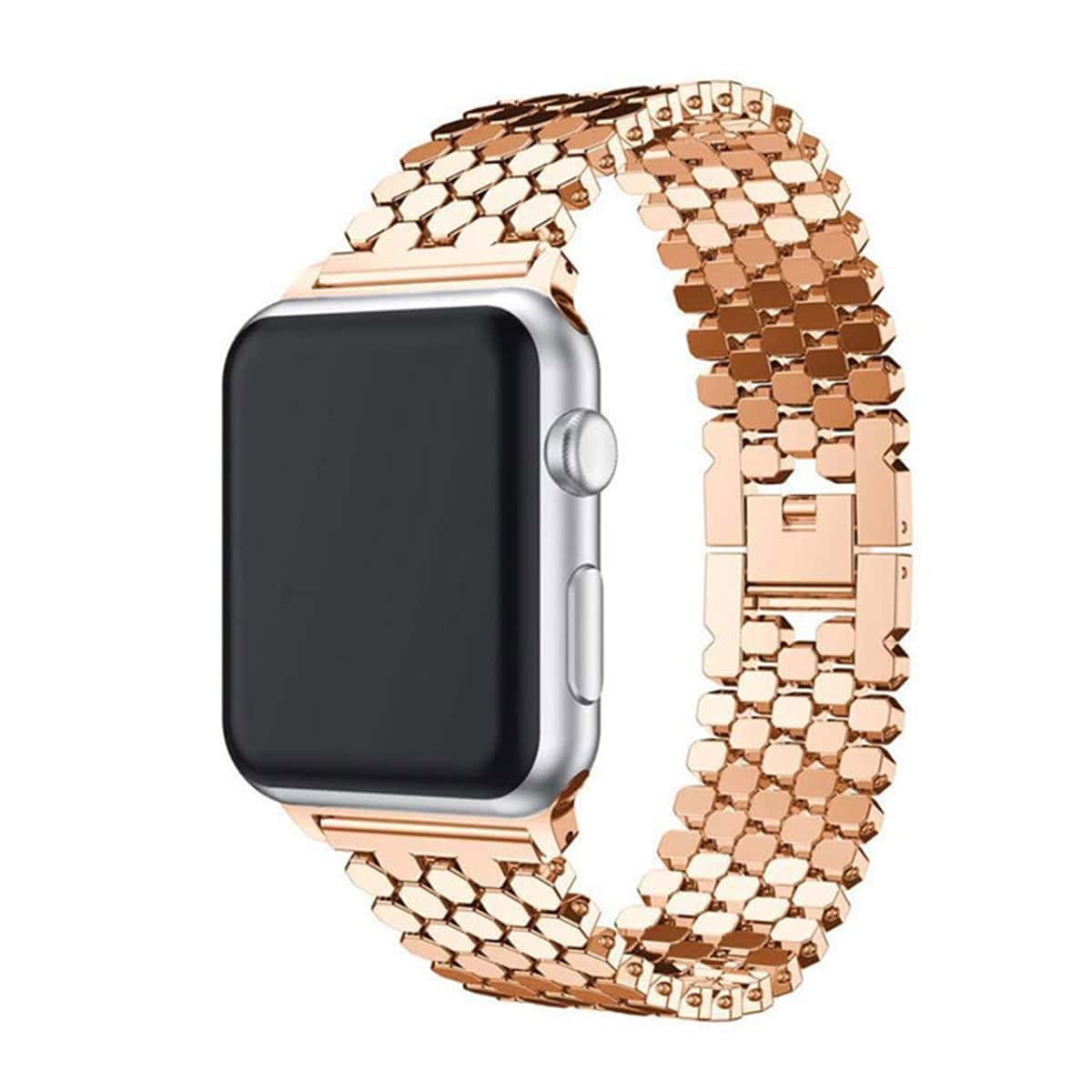 

1pc Metal Apple Watch Band, Rose gold