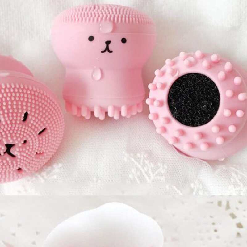 

1pc Random Cartoon Facial Cleaning Brush, Multicolor