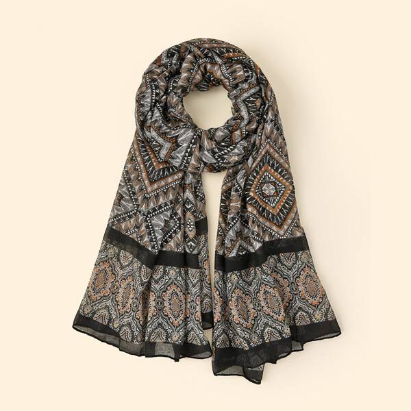 

Geo Pattern Scarf, Multicolor