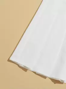 Zip Side Pleated Skirt