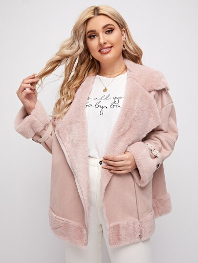 ملابس خارجية مقاسات كبيرة سستة الصاف أنيقة