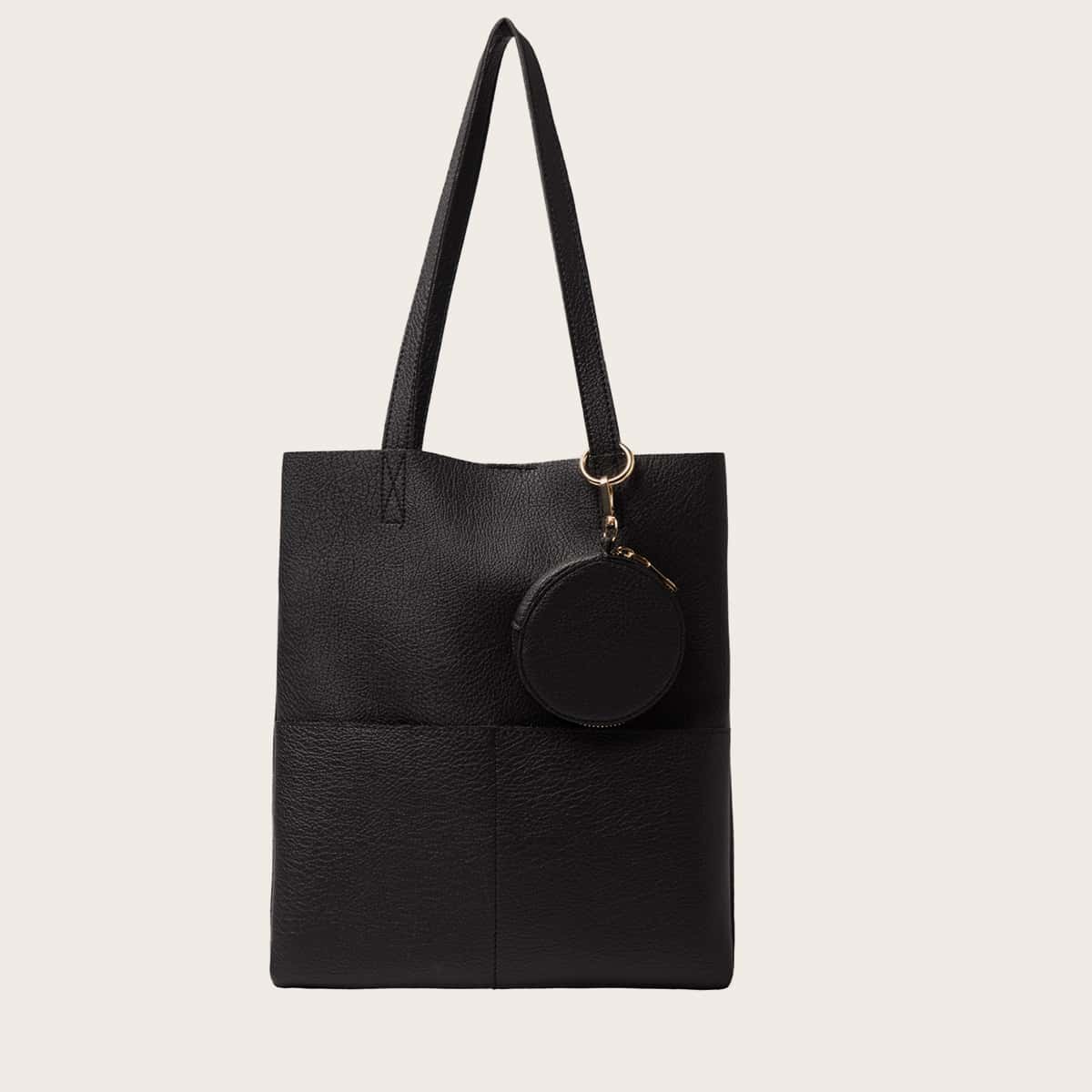 

Minimalist Tote Bag Set, Black