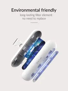 EraClean 1pc USB Refrigerator Deodorizer - White - View 6