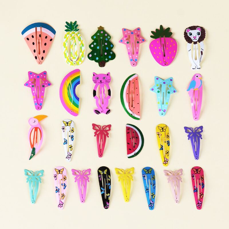 

26pcs Fruit & Animal Design Hair Clip, Multicolor