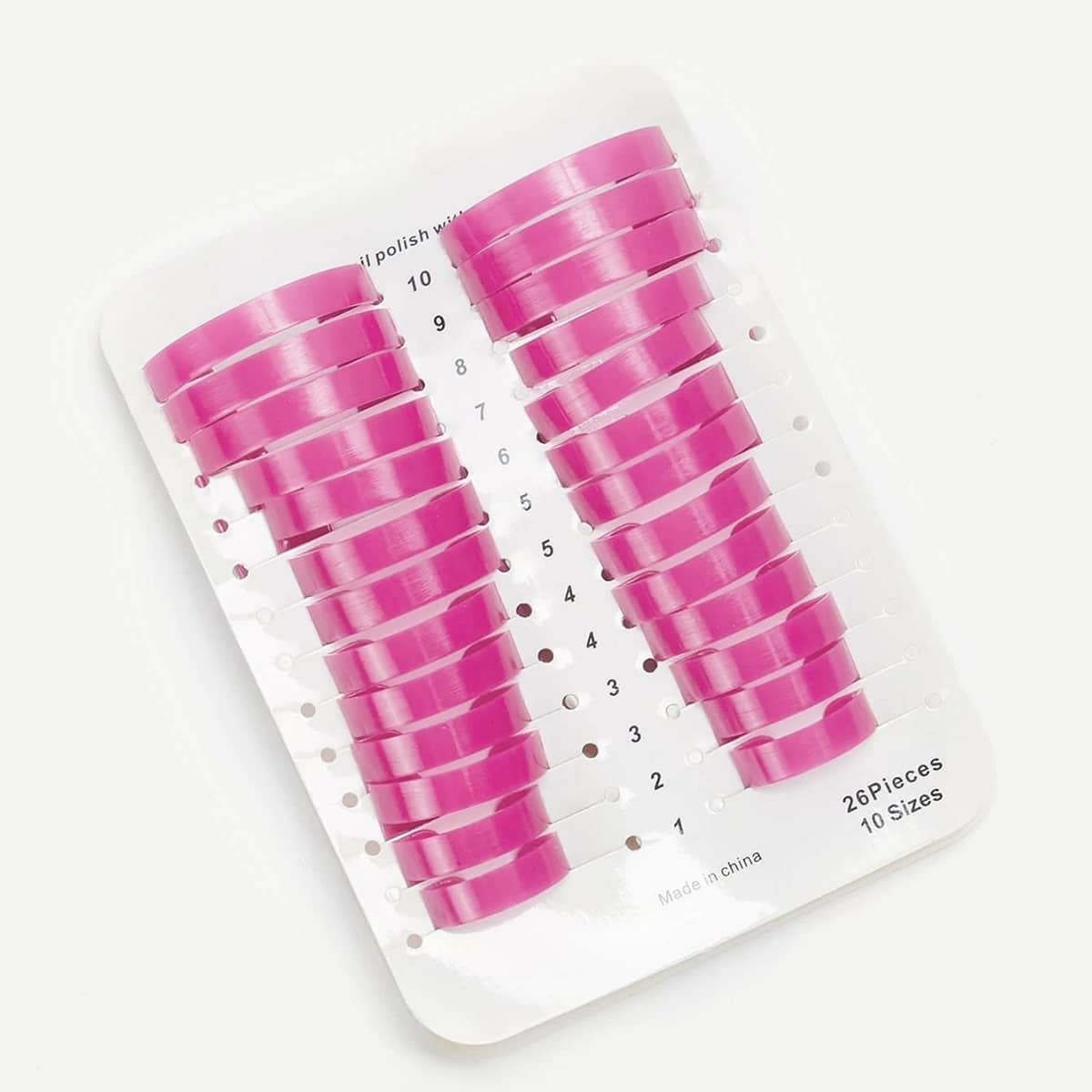 

26pcs Nail Polish Anti-Overflow Model Clip, Pink