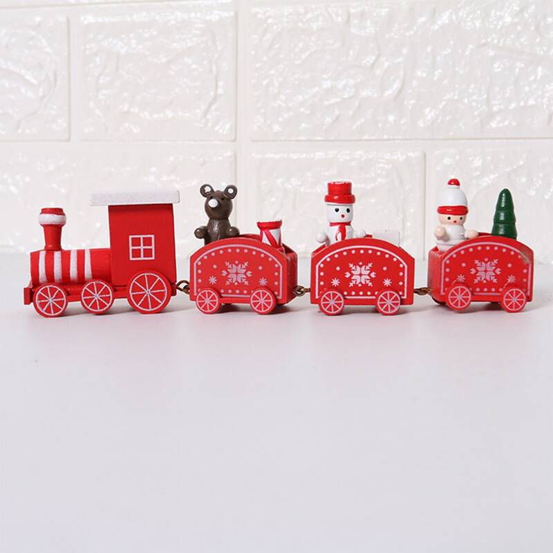 

1pc Christmas Train Design Ornament, Red