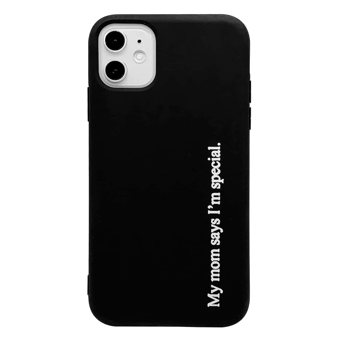 

Slogan Graphic iPhone Case, Black