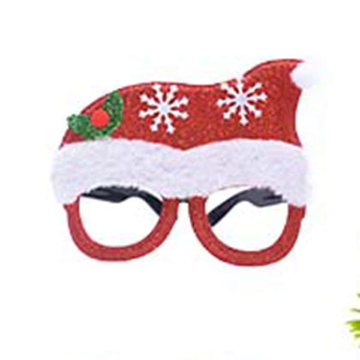 

Christmas Hat Design Party Glasses, Red