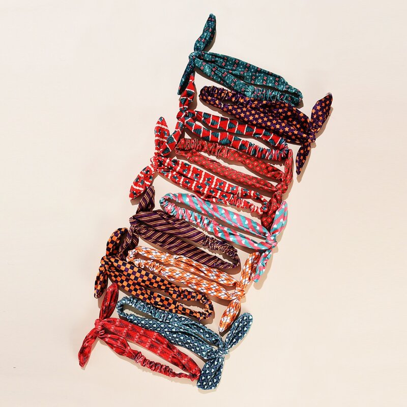 

1pc Random Geometric Pattern Headband, Multicolor