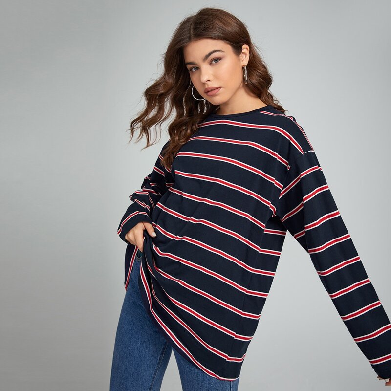 

Striped Oversized Tee, Multicolor