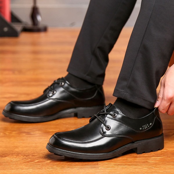 

Men Lace-up Front Dress Shoes, Black