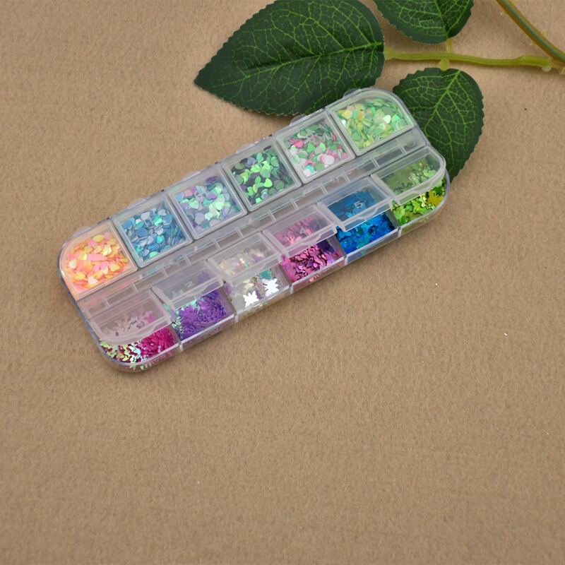

12pcs Mix Shape Nail Art Decoration, Multicolor