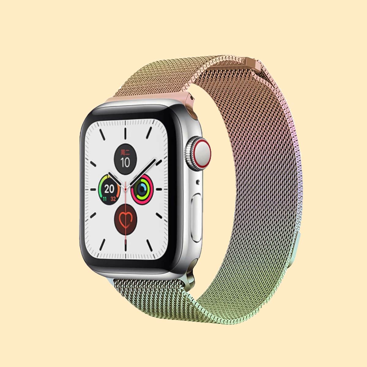 

Stainless Steel Apple Watch Strap, Yellow