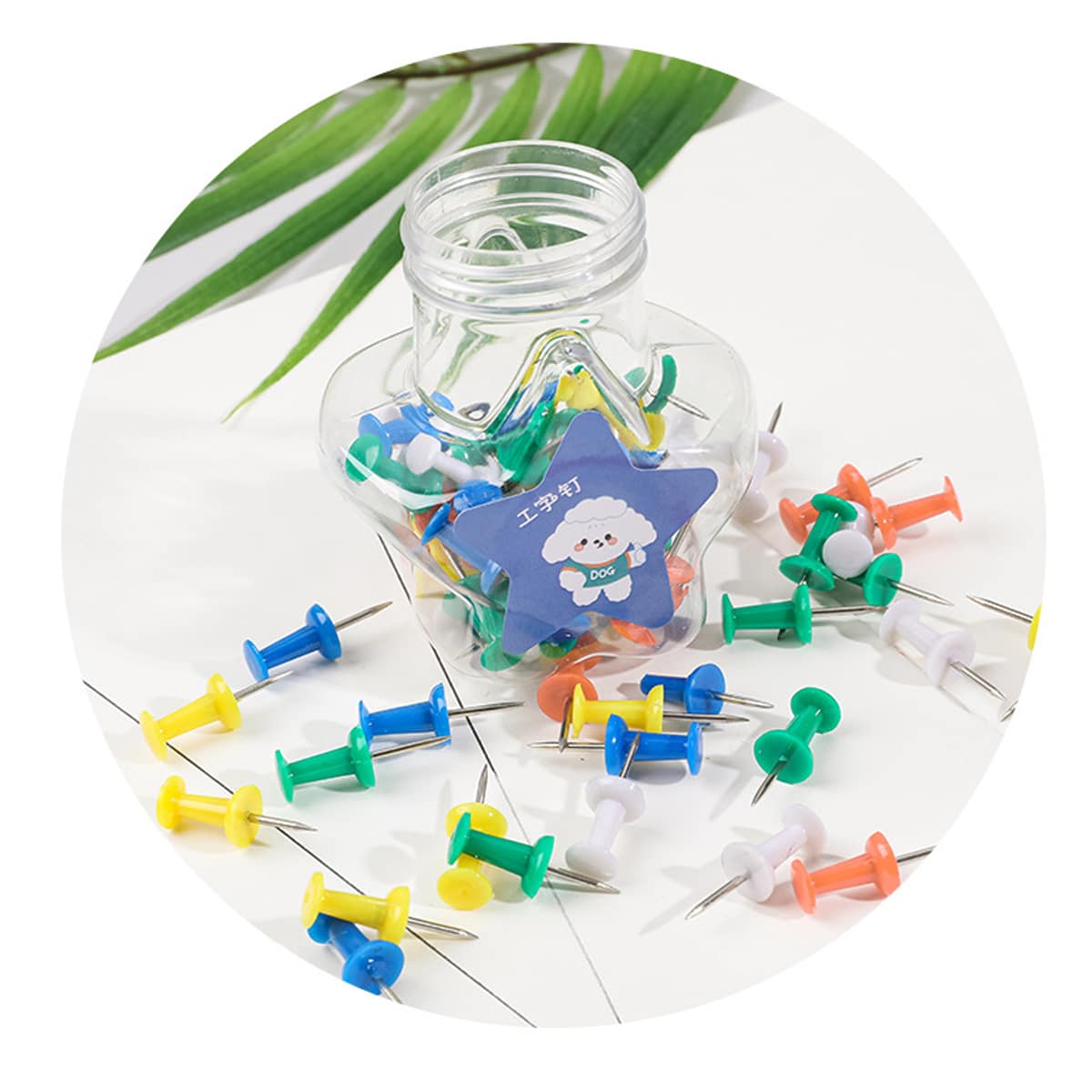 

70pcs Random Push Pin, Multicolor