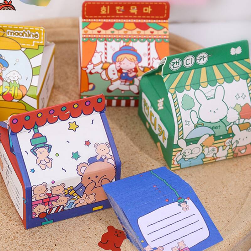 

1box Random Cartoon Sticky Note, Multicolor