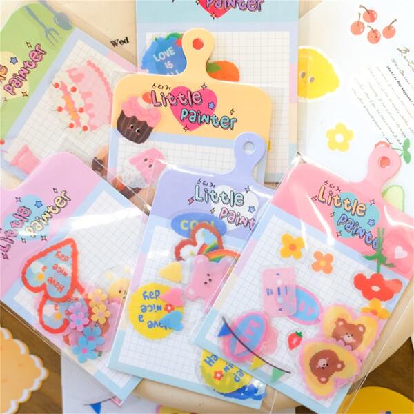 

20pcs Cartoon Graphic Random Sticker, Multicolor