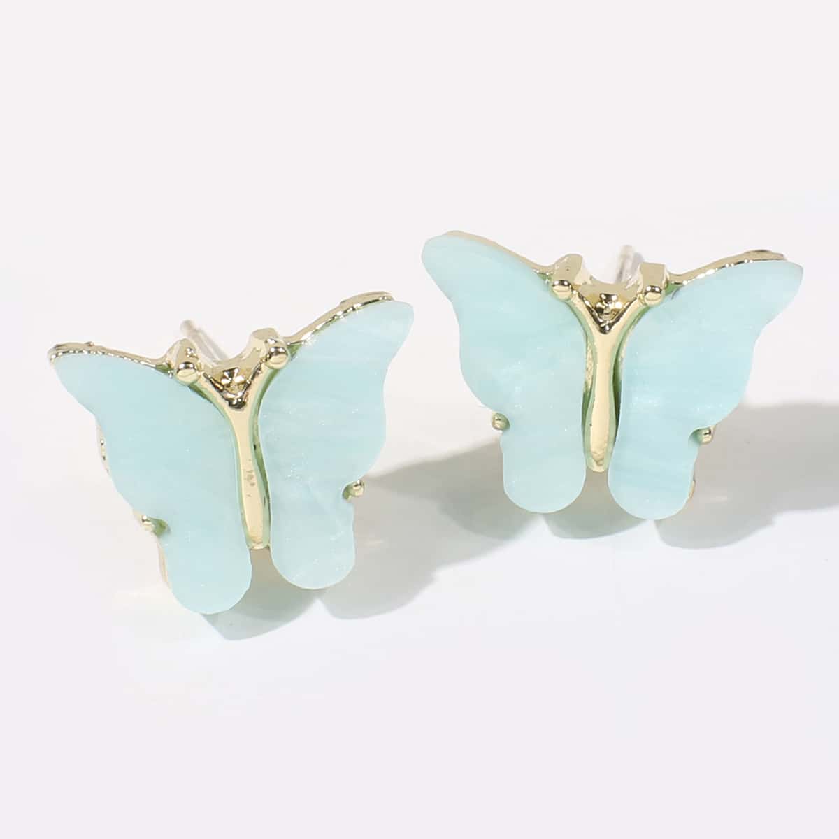 

Butterfly Stud Earrings, Baby blue