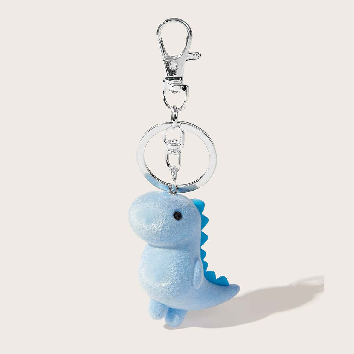 

Cartoon Dinosaur Bag Charm, Baby blue