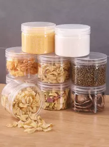 1 pieza caja de alimento transparente - transparente - Ver 1