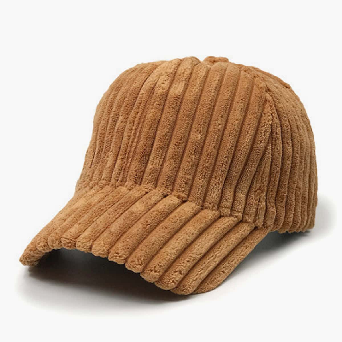 

Solid Corduroy Baseball Cap, Brown