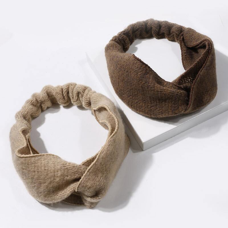 

2pcs Twist Knit Headband, Multicolor